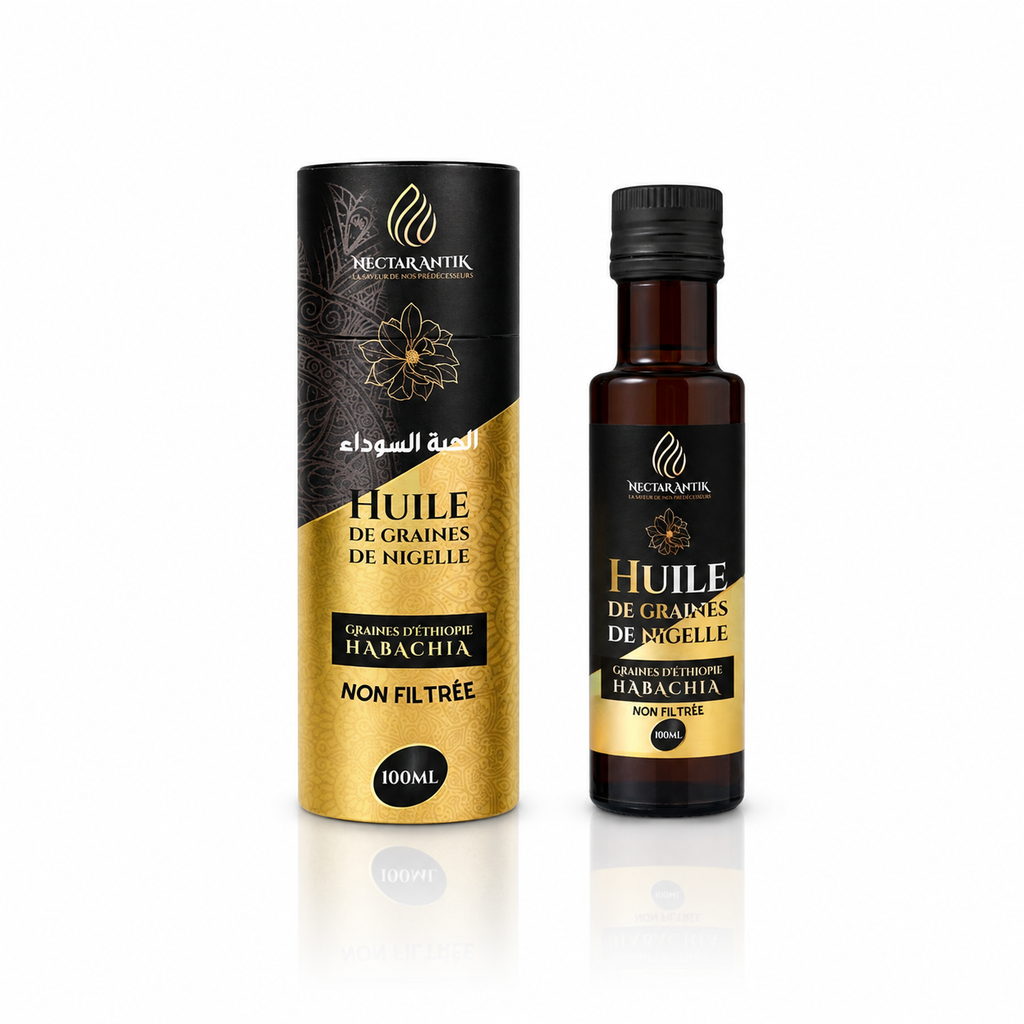 Huile de Graines de Nigelle Non Filtrée