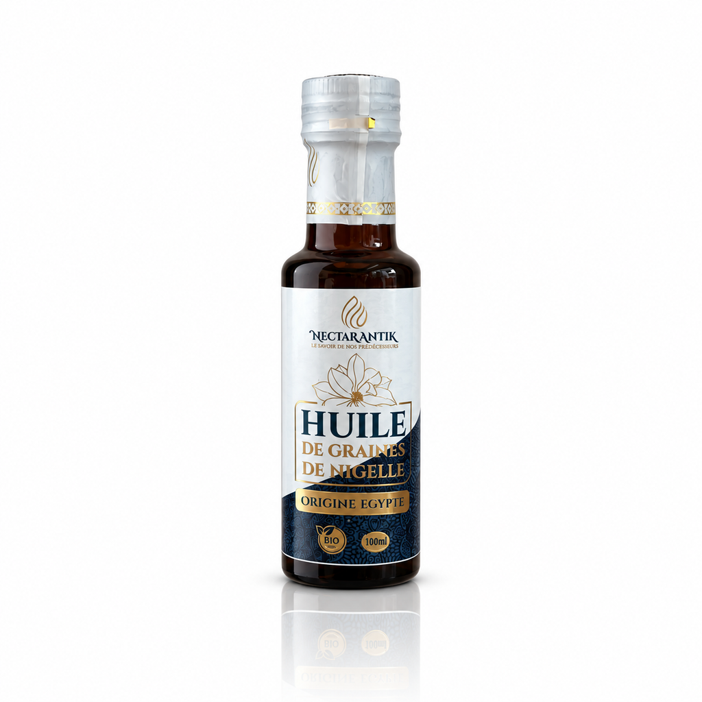 Huile de Graines de Nigelle Bio Filtrée – Nectar Antik